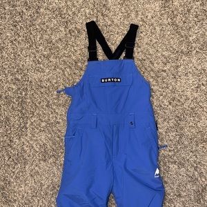 Burton Girls Skylar Bib Snowpant - Size Small - 8. Amparo Blue.